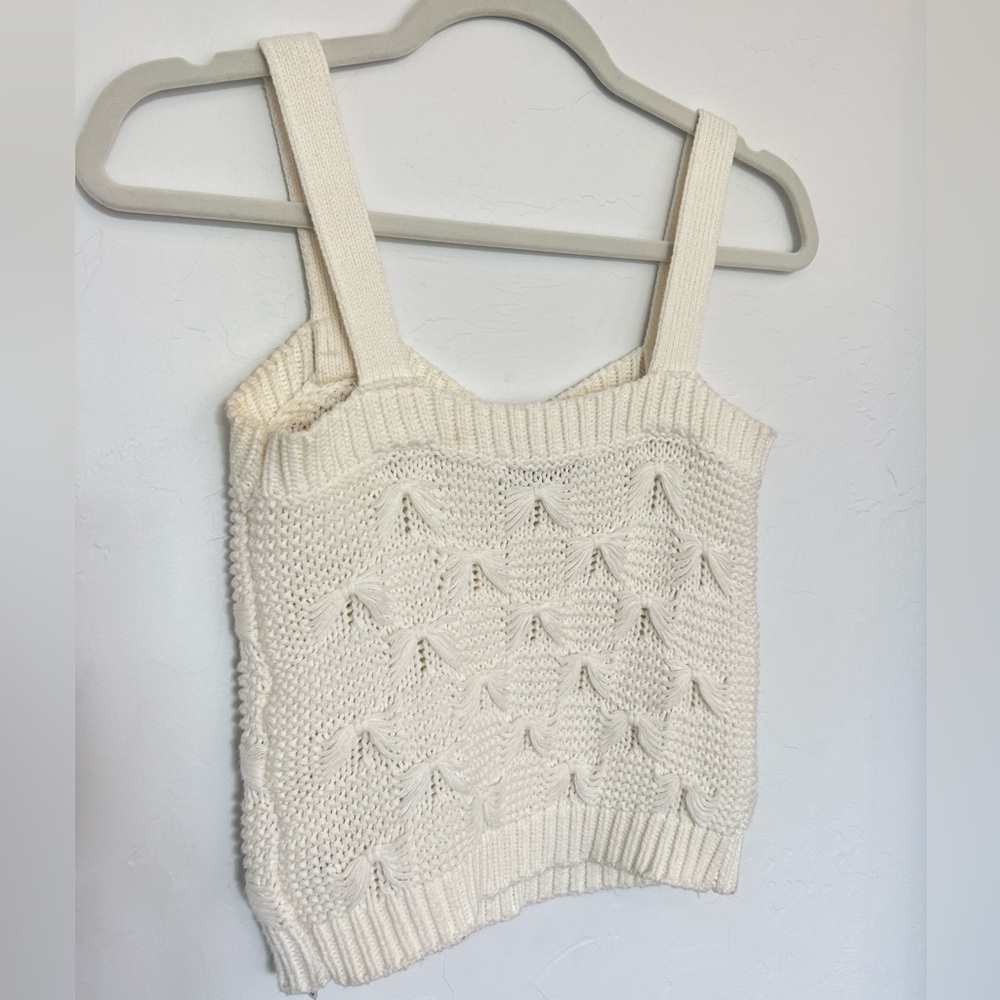Zara Crop Knit Sweater Tank size Small - Picture 2 of 5